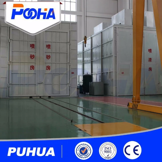 Sealed Cleaning Equipment Complex Steel Structure Sand Blasting Room Automatic Recycling Blasting Machine