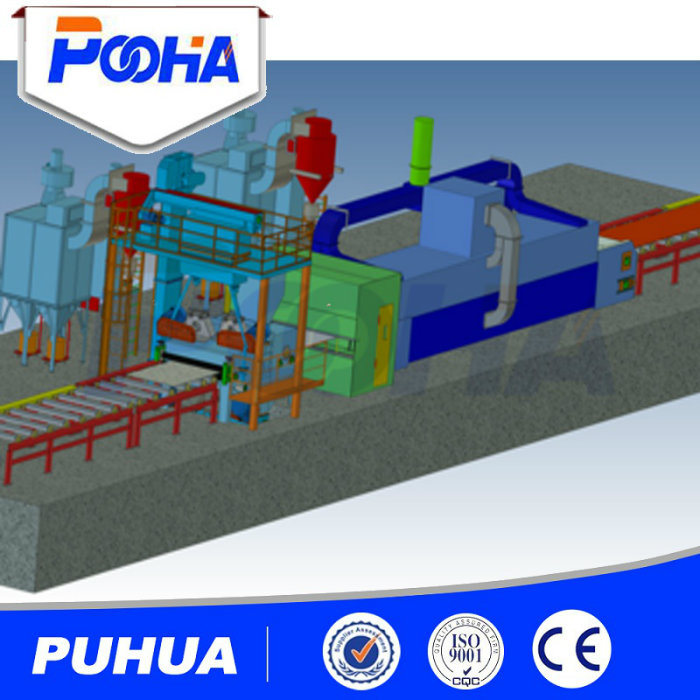 Roller Through Type Shot Blasting Machine for Steel Plate Rust Removal