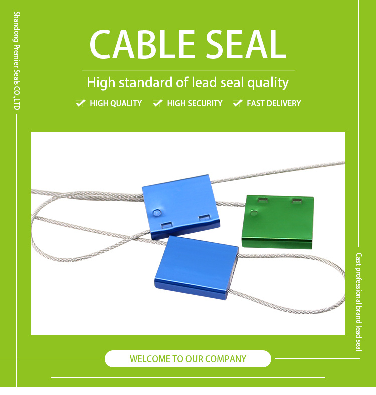 Pm-CS3101 Disposable Pull Tight Aluminium Alloy Cable Lock Seal
