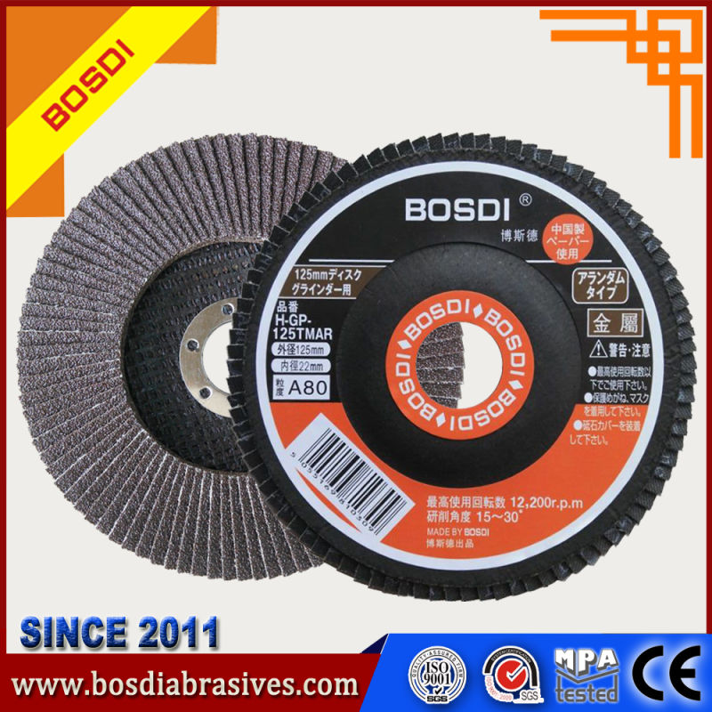 Abrasive Flap Wheel for Stainless Steel, Abrasive Polishing Wheel Metal-115X22mm