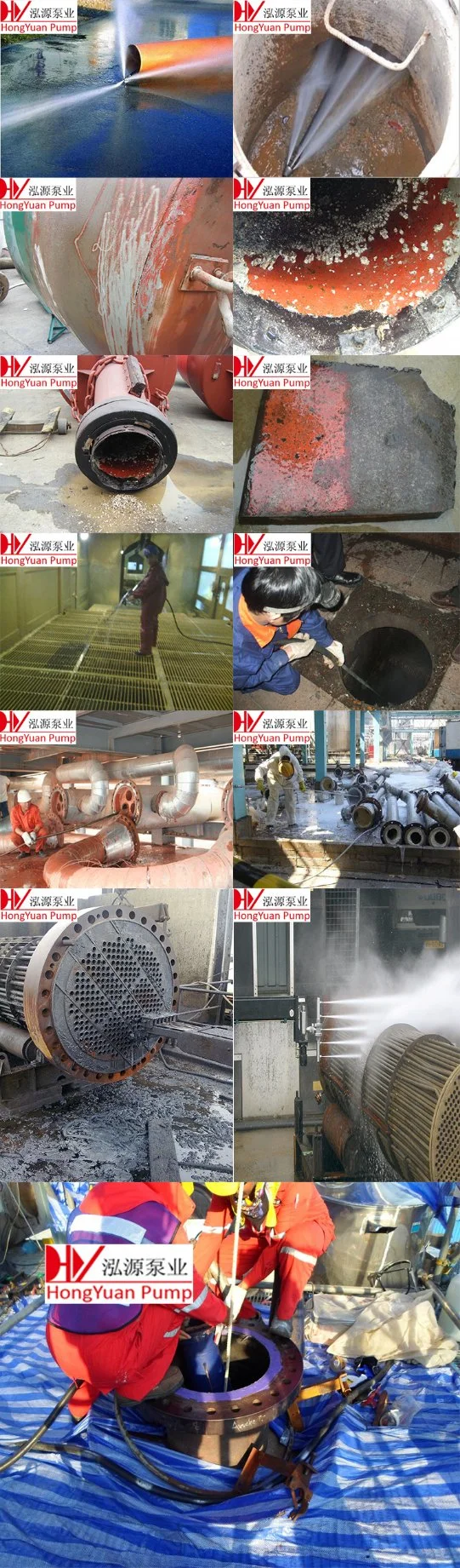 Electric Water Blasting Machine for Steel Factory Pipe Cleaning
