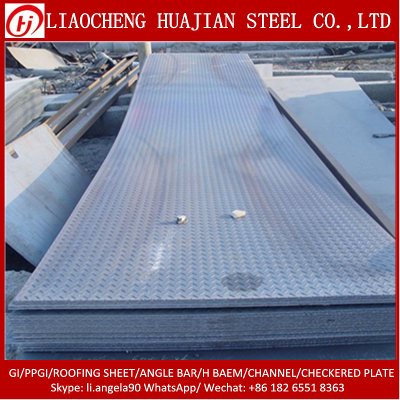 Q345b Steel Checker Plate Standard Steel Chequered Sheet