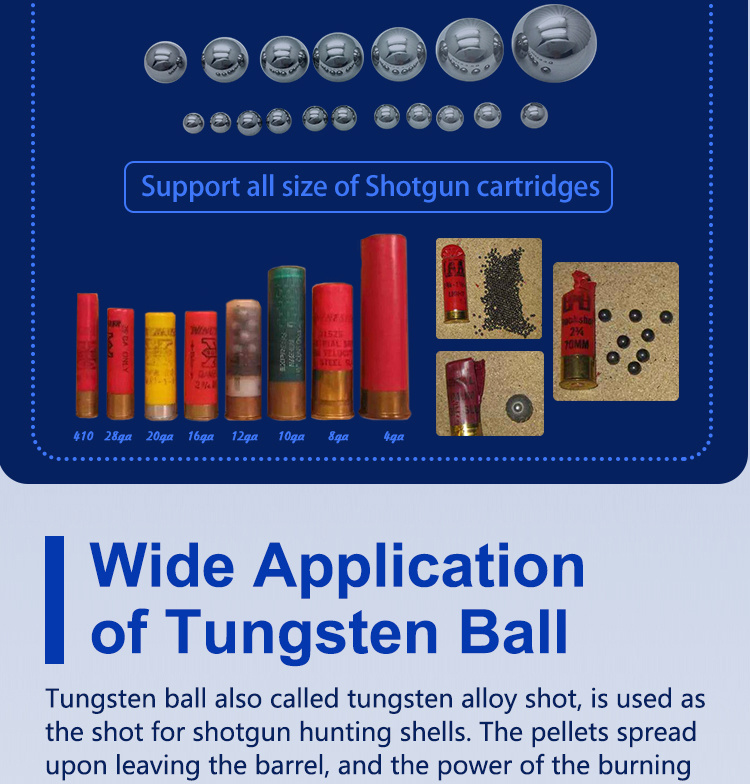 Tungsten Alloy Ammunition Tss Super Shot Shotgun Hunting Cartridge Pellet Sphere Ball Shotgun Shell Shot Ball in-Stock