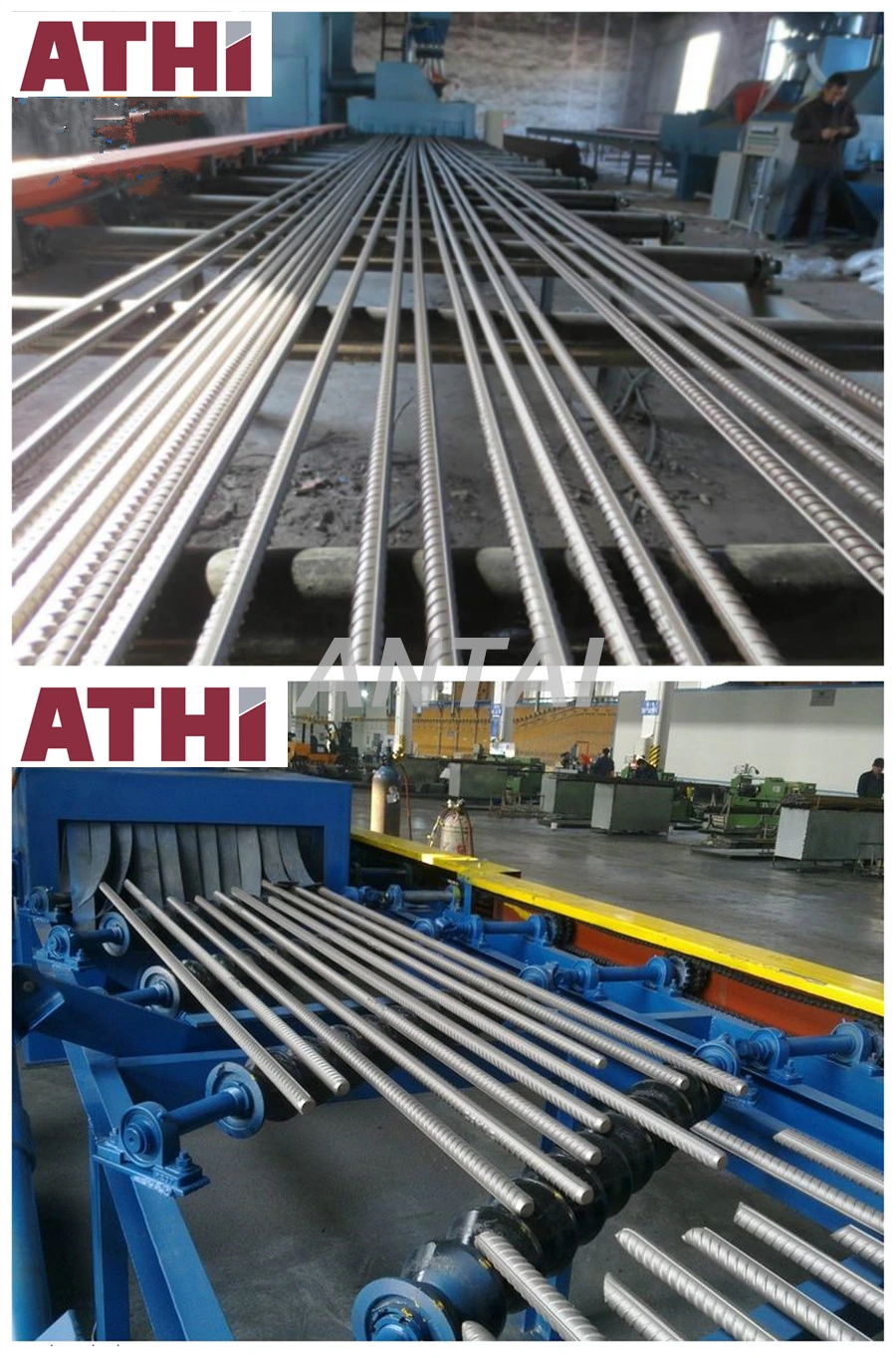 Roller Pass Through Type Derusting Abrator Shot Blast Machine for Steel Plate and Profile Steel