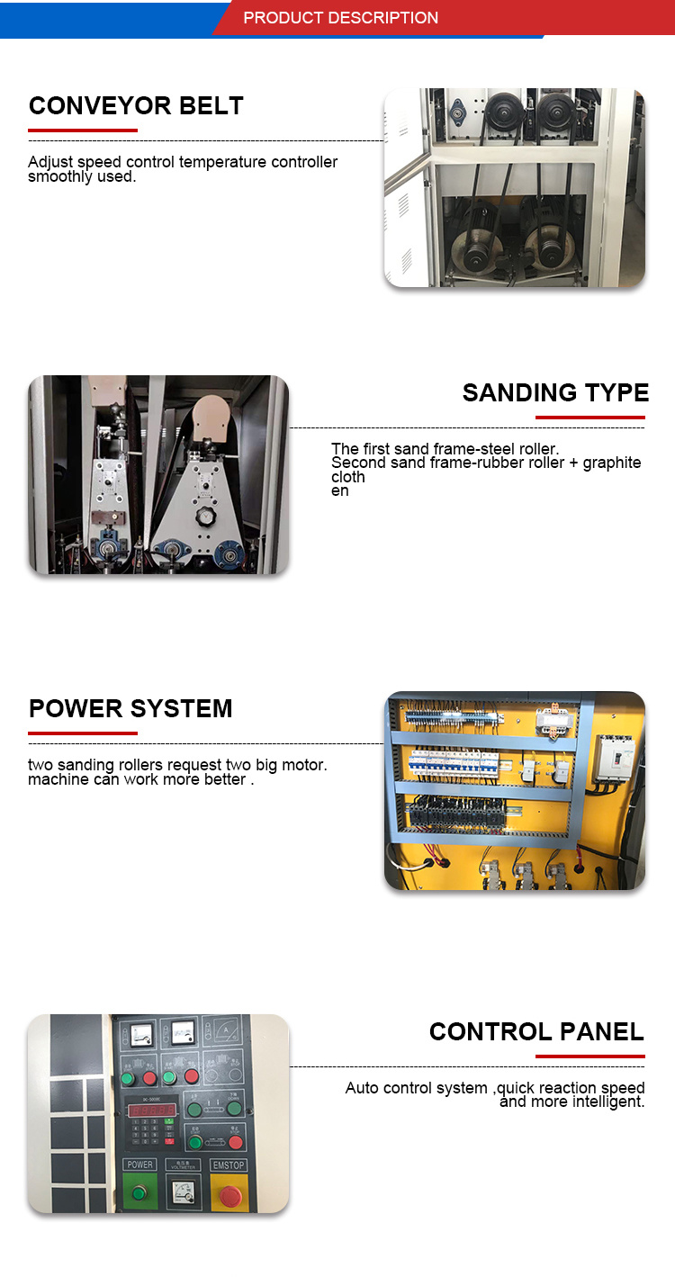 Good quality Double Sander Sanding Machine wood sanding machine R-RP1000 for woodworking machinery