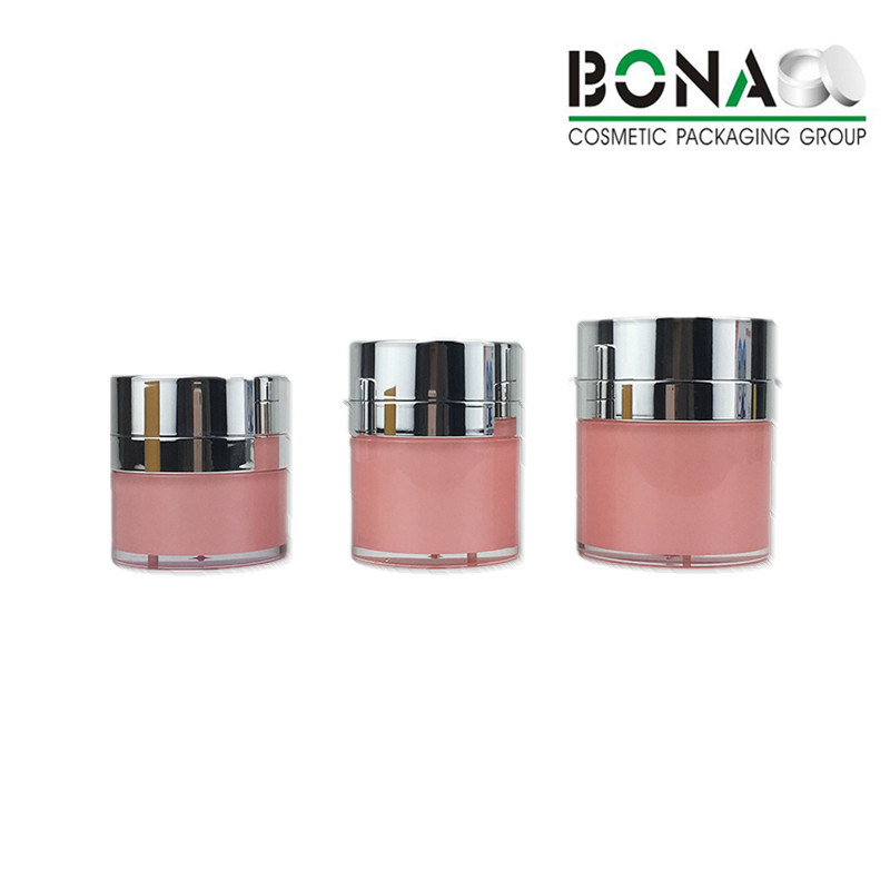 Cosmetic Packaging 15ml Airless Jar 30ml 50ml Double Wall Airless Cosmetic Jars