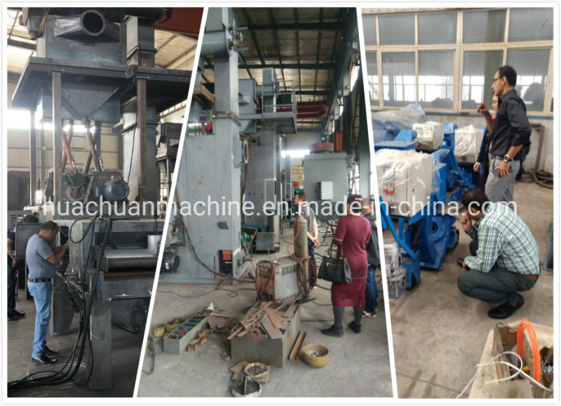 CE Approved Q48 Hanger Continuous Shot Blasting Machine