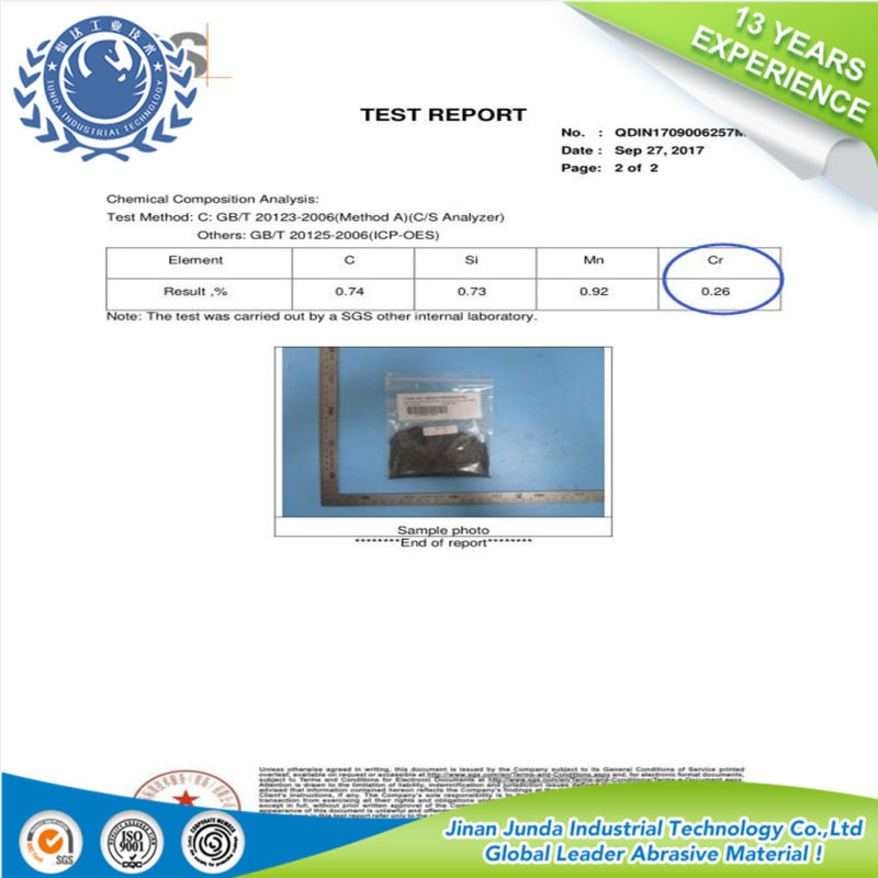 Abrasive Media Cast Steel Shot S460 for Steel Sandblasting