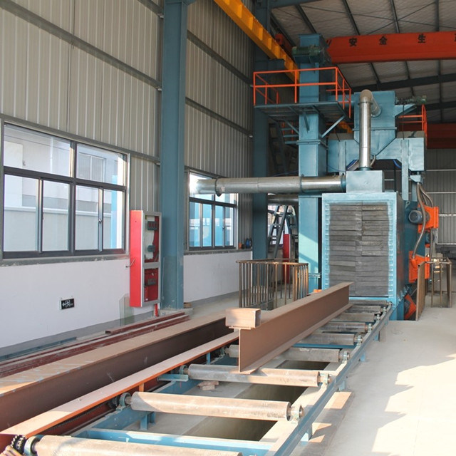 Steel Structure Roller Conveyor Shot Blasting Machine Price