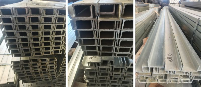 Hot Dipped Galvanized C Steel Purlin Structures Steel Section Slotted Steel C U Z Beam Channel