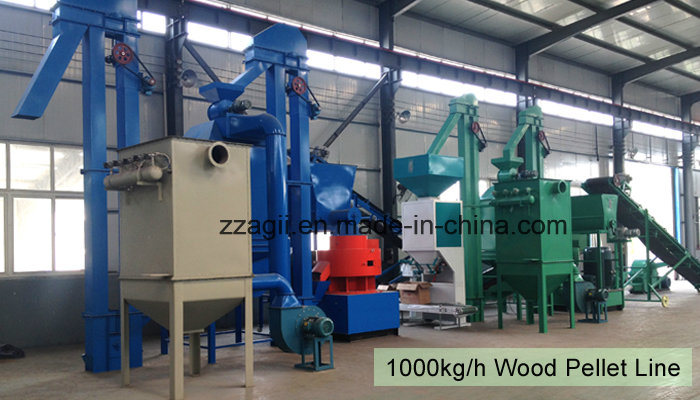 Ce Approved 1t Wood Pellet Plant for Sale Complete Wood Pellet Production Line
