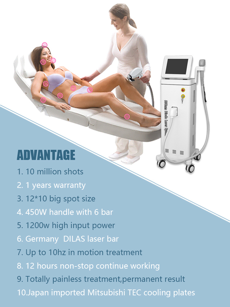 10000000 Shots 808nm Diode Hair Removal Laser