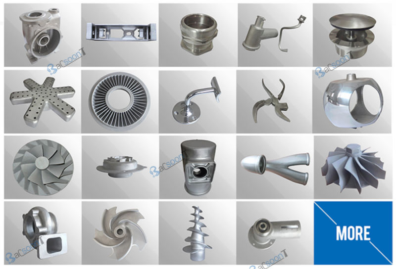 Steel/Stainless Steel/Carbon Steel Lost Wax Casting/Precision Cast Steel Vane Wheel/Impeller with Sandblasting/Precision Machining