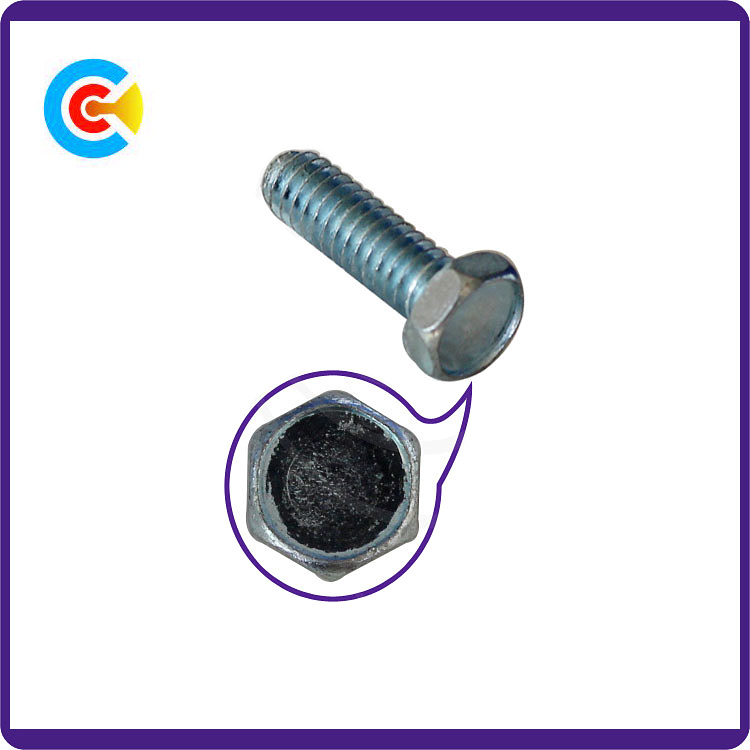 DIN/ANSI/BS/JIS Carbon-Steel/Stainless-Steel Galvanized Hexagon Flange Industrial Fasteners Industrial Screws
