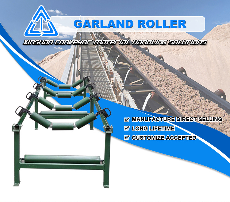 Heavy Duty Garland Type Suspension Rollers for Conveyors