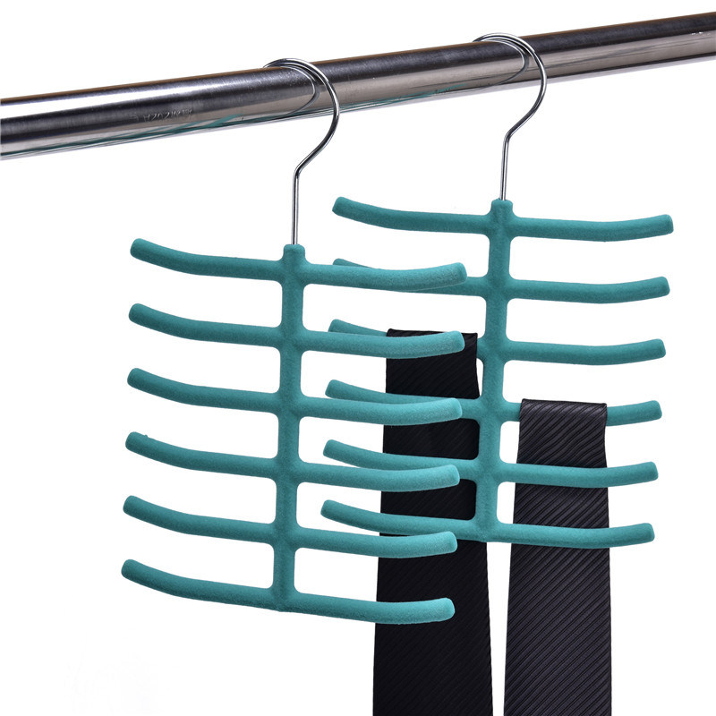 Custom Cheap Hanger Anti Slip Velvet Clothes Hanger Plastic Multifumctional Hanger