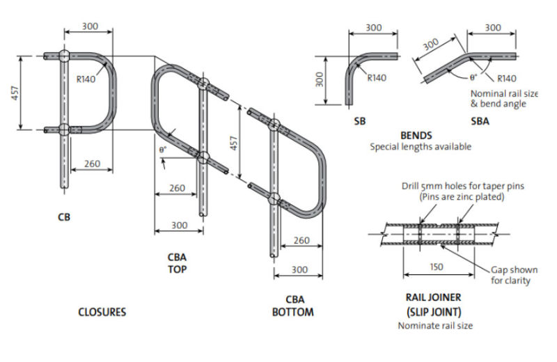 Steel Standard Stanchion /Steel Heavy Duty Stanchion/Australia Standard Steel Ball Joint Handrail