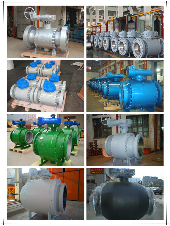 Cast Steel Three Piece Flanged Trunnion Ball Valve