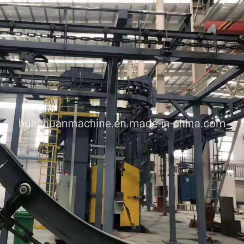 Q38 Series Automatic Overhead Chain Hanger Shot Blasting Machine