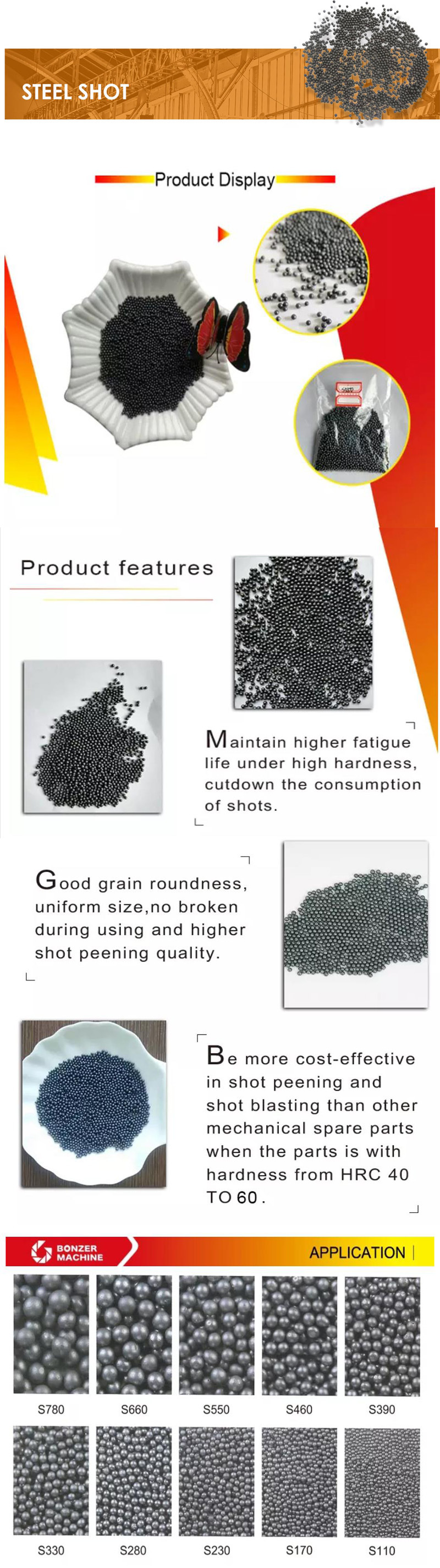 Abrasive Steel Shot S330 for Shot Blasting From Chinese Supplier