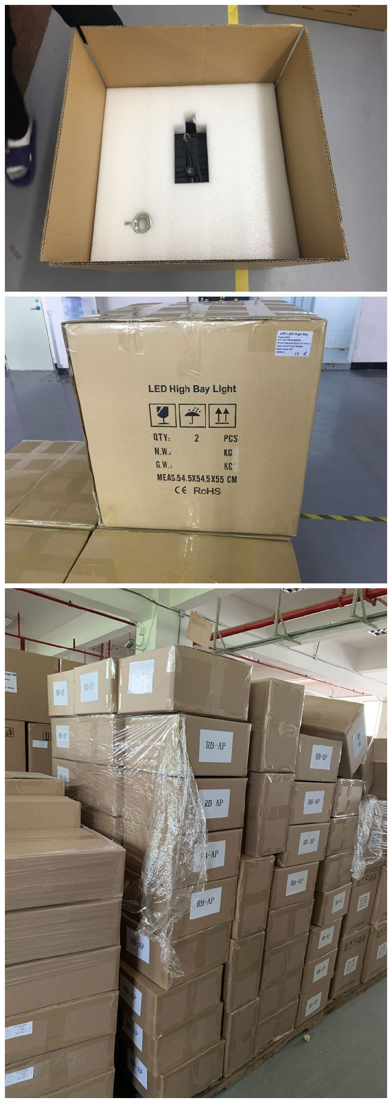 LED 100W/150W/200W/250W/300W Warehouse Industrial Lighting UFO Industrial Highbay Lamp