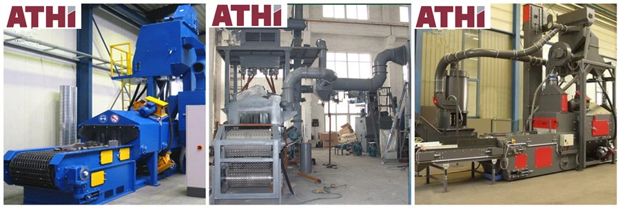 Flat Metal Mesh Belt Shot Blasting Equipment China Manufacturer for Profile Steel Straight Plate Parts