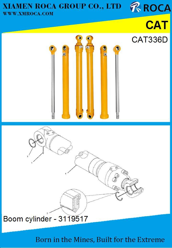 Cat 336D Excavator Cylinder Hydraulic 3119517 Cylinder Caterpillar Type Cylinder
