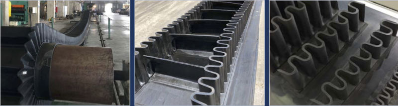 Heat Resistant Sidewall Rubber Conveyor Belt for Steel Plants