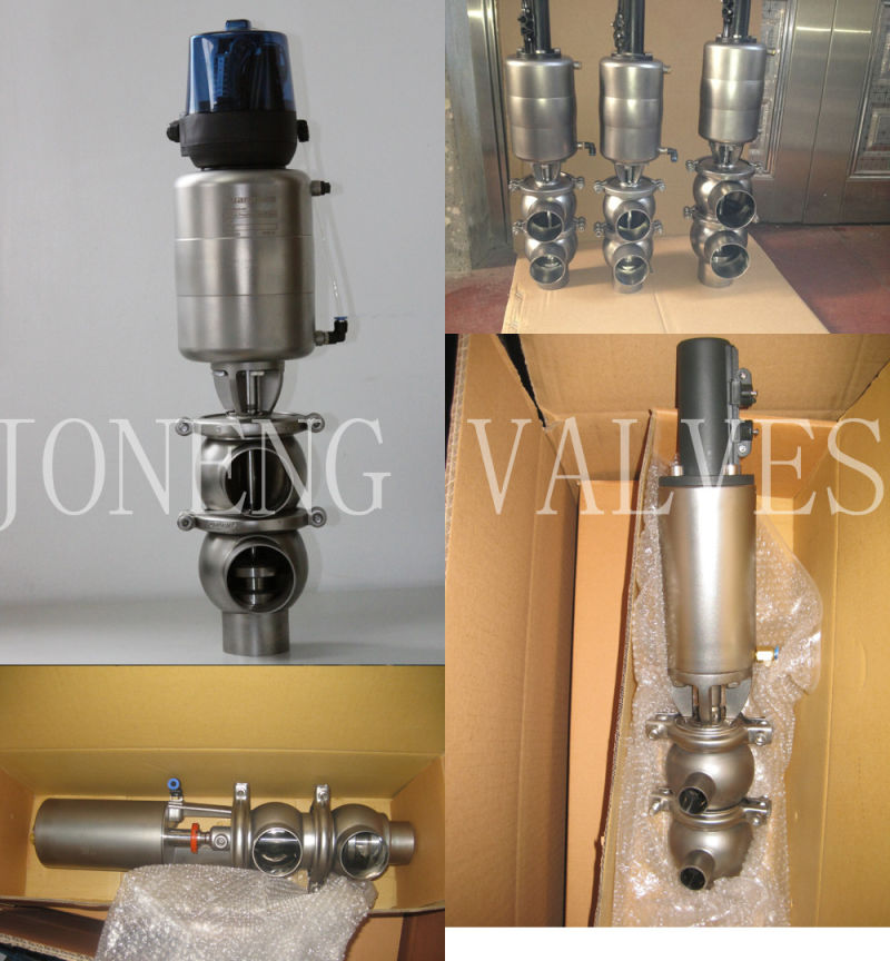 Stainless Steel Sanitary Pneumatic Flow Diversion Valve (JN-FDV1004)