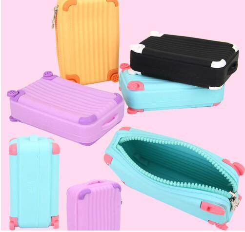 Explosive Silicone Lever Box Travel Coin Wallet