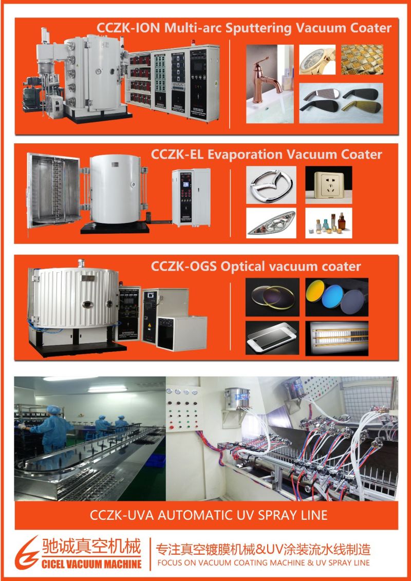 Cicel Provide Vacuum Coating Machine/Plastic Vacuum Coating Machine/Vacuum Coating System
