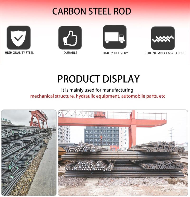 Q195 Q215 Q235 Low Medium and High Carbon Steel Bar Made of Multi-Purpose Carbon Steel Round Steel