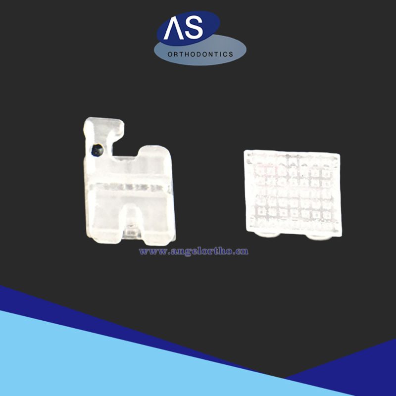 FDA Ce ISO Certificated Orthodontic Mesh Base Ceramic 018 Brackets with No Hook/3 Hook/345 Hook