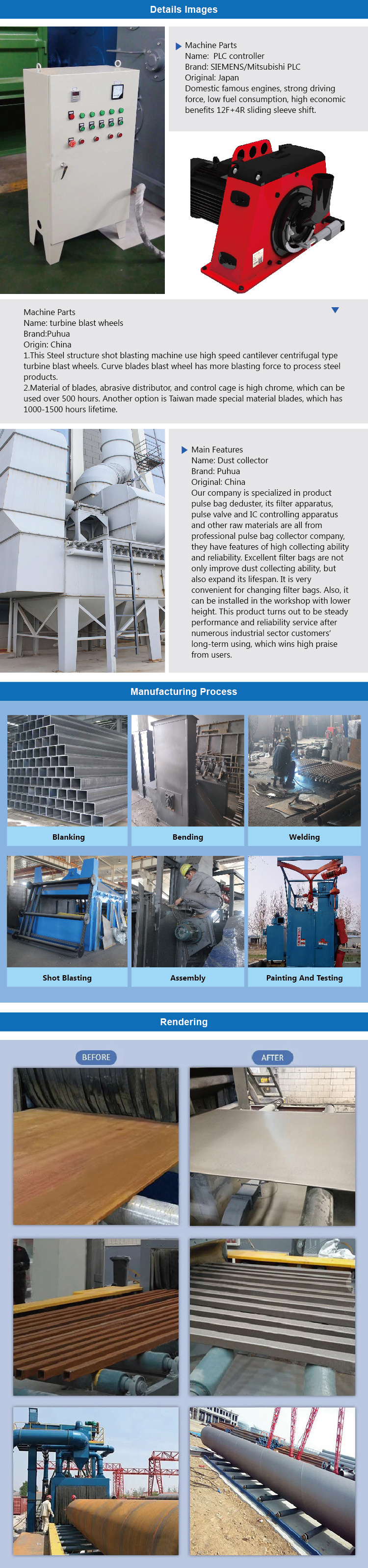 Steel Tube Shot Blasting Machine