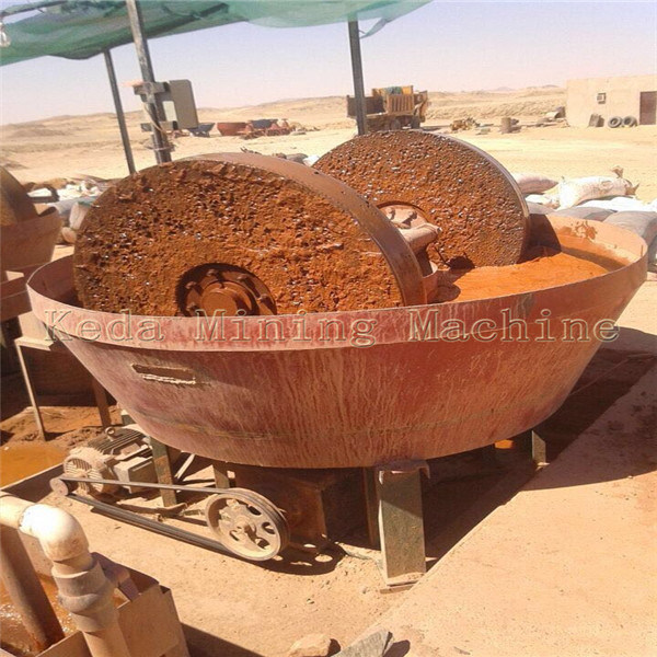 Gold Grinding Machinery, Wet Pan Mill Made in Keda