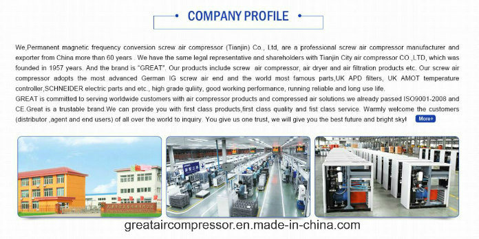 Same Quality Atlas Copco Screw Air Compressor for Sand Blasting From China