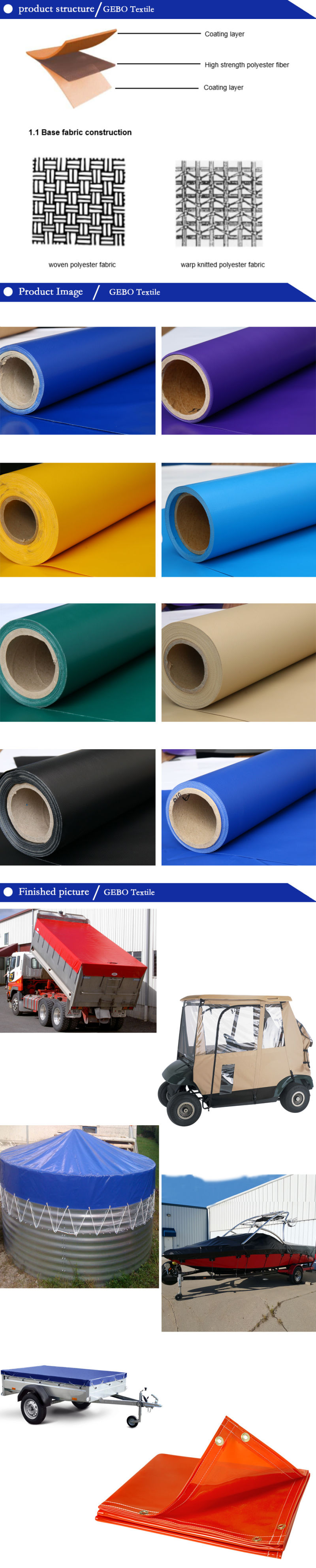 Coated Tarpaulin for Conveyor Belt for Breeding Machinery and Equipment