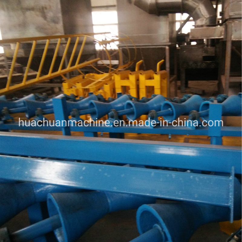 Auto Rotation V-Roller Gas Cylinder Outer Surface Shot Blasting Machine