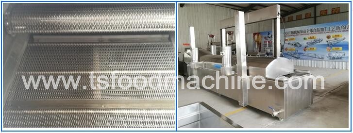Breaded Squid Rings Conveyor Fryer Machine and Frying Machine Manufacture