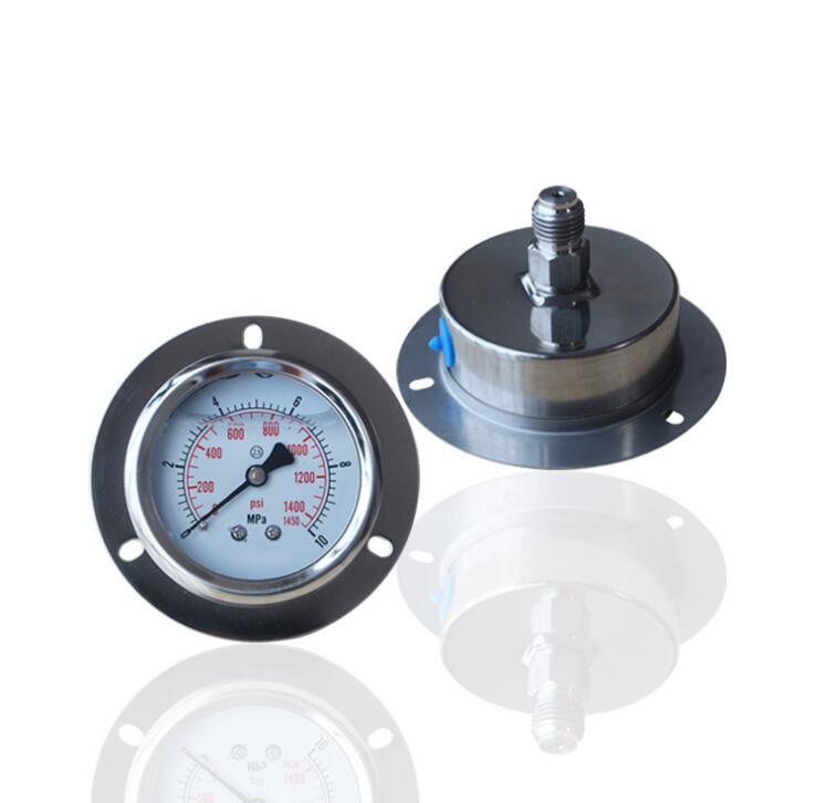 All-Steel Shock-Resistant Pressure Gauge, Stainless Steel Oil-Filled Gauge with Axial Front Y60zt 10MPa