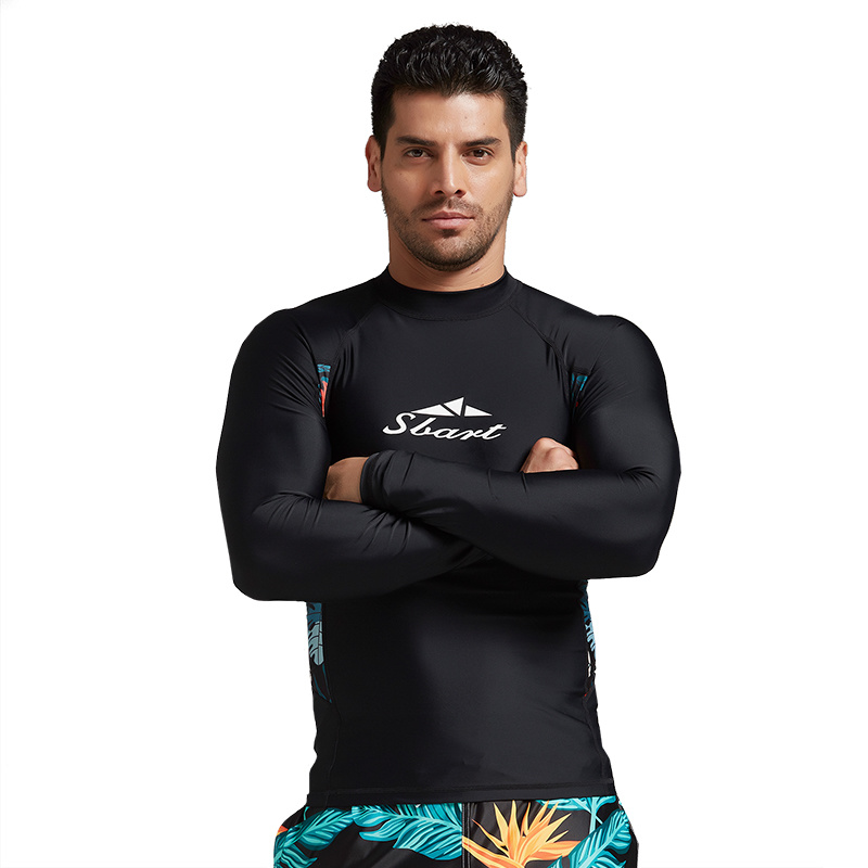 Men's Long Sleeves UV Protection Surfing Rash Guard