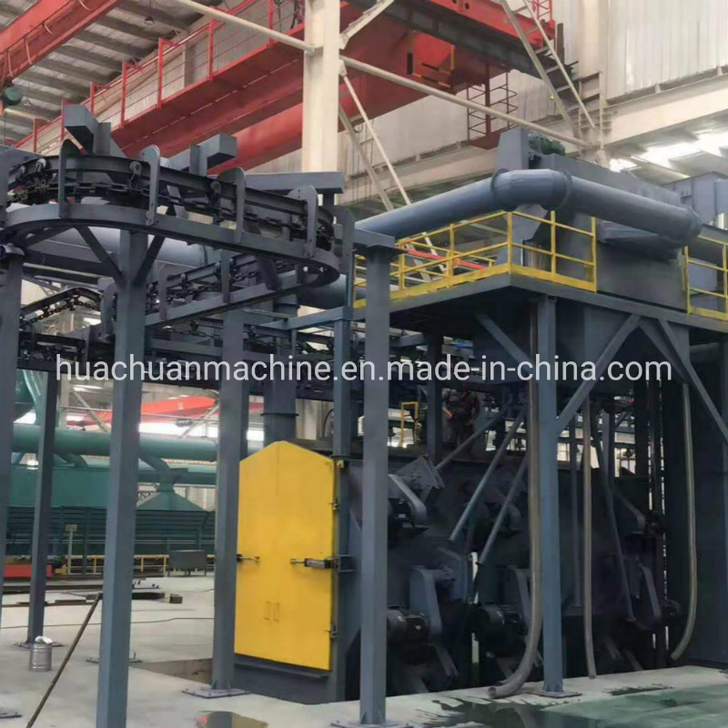 Q38 Series Automatic Overhead Chain Hanger Shot Blasting Machine