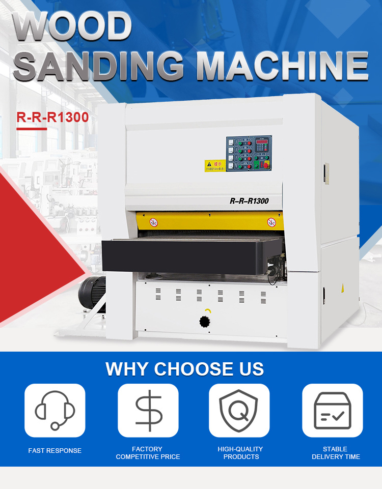 ZICAR High Quality Wood Sanding Machine Sander Machinery R-R-R1300