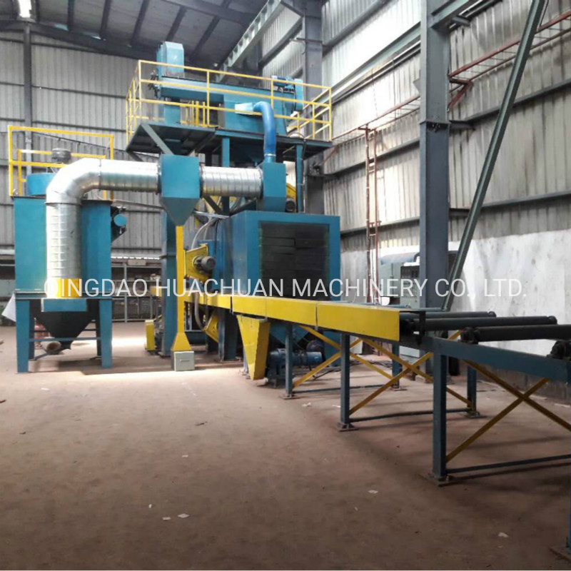 Tunnel Roller Conveyor Shot Blasting Machine For Steel Plate Cleaning