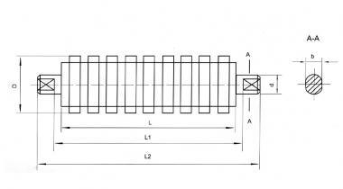 Td75 Style Impact Roller for Roller Conveyor