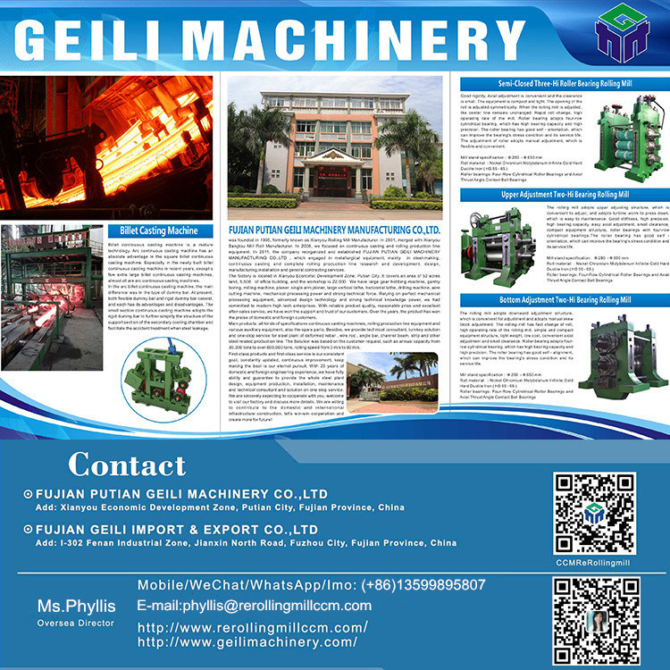 Continuous Casting Machine for Steel Billet China CCM Plant