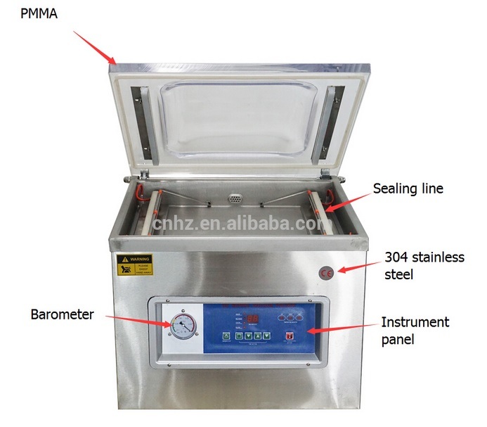 Vacuum Packing Machine with Air Inflation and High Vacuum Degree Pump
