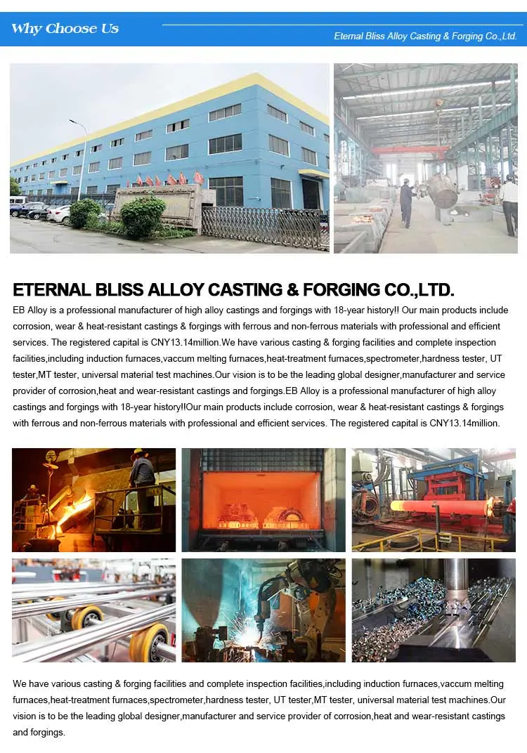 Nickel Alloy Investment Casting Parts Nickel Chromium Alloy Investment Casting