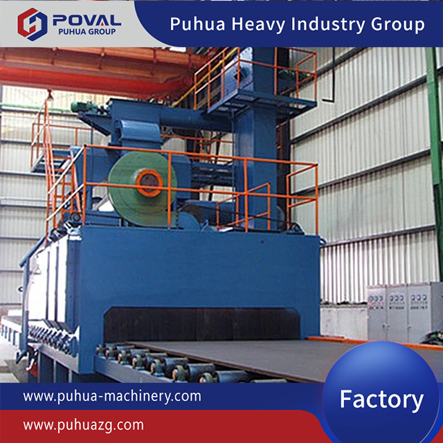 Q69 Roller Conveyor Shot Blasting Machine for Steel Plate and H Beam
