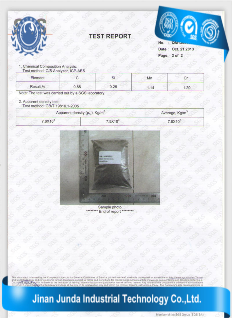 Cast Steel Grit for Sandblasting and Steel Surface Cleaning